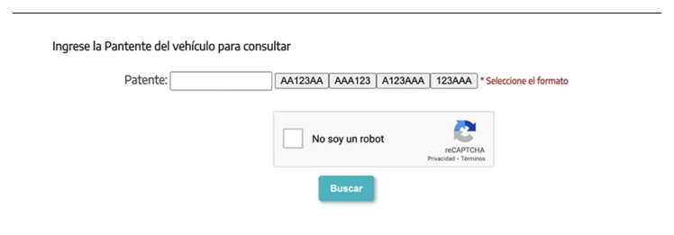 Paso 2 para consultar o cambiar el turno de la VTV en General Rodríguez